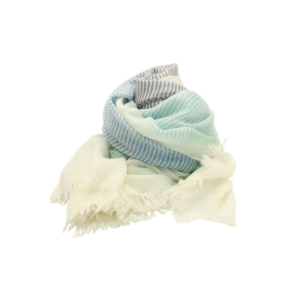 Hermes Striped Scarf in Multicolor Cashmere